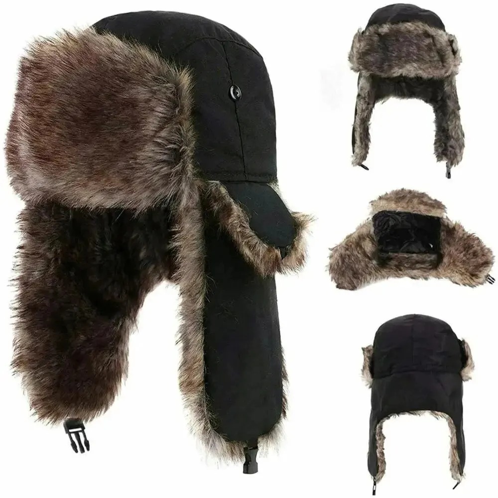 Trapper Hat Ear Flap - Herren Winter Trapper Aviator Trooper Ohrenklappe