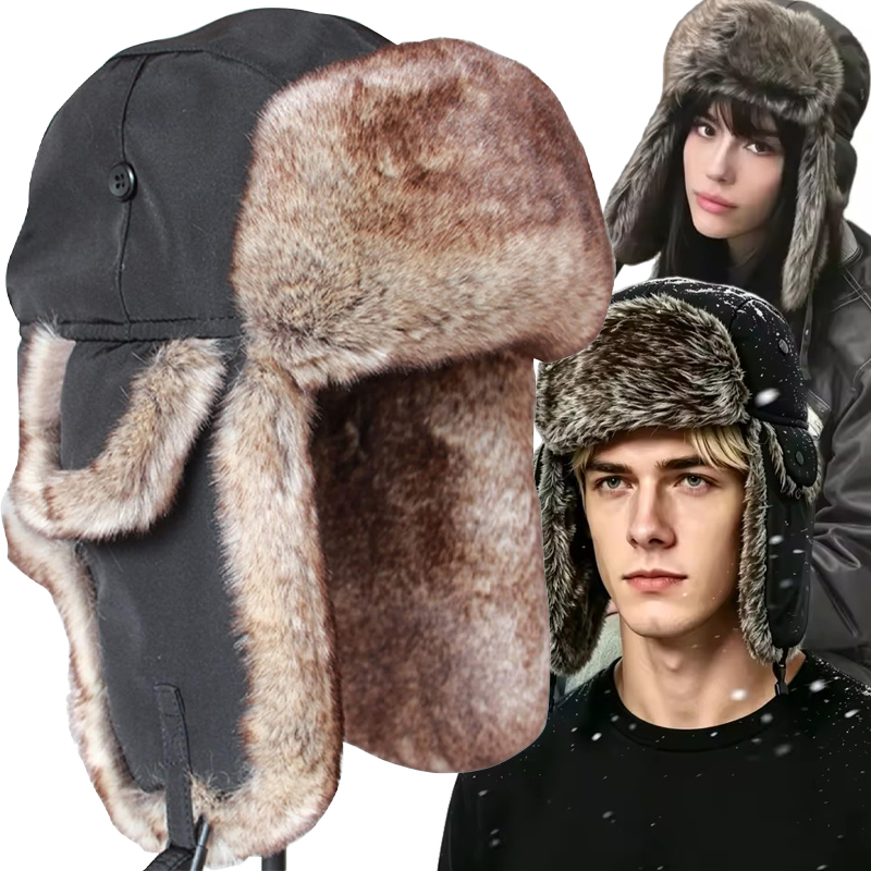 Trapper Hat Ear Flap - Herren Warme Winter Trapper Aviator Trooper