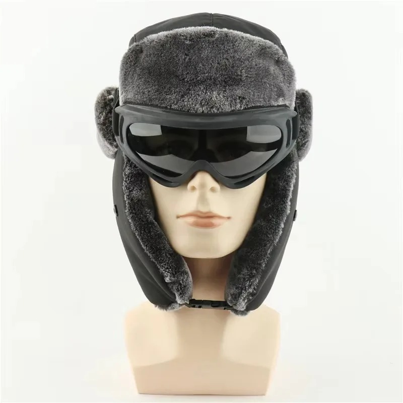 Trapper Hat Ear Flap - Schnee Ski Armee Militär Uschanka Hüte