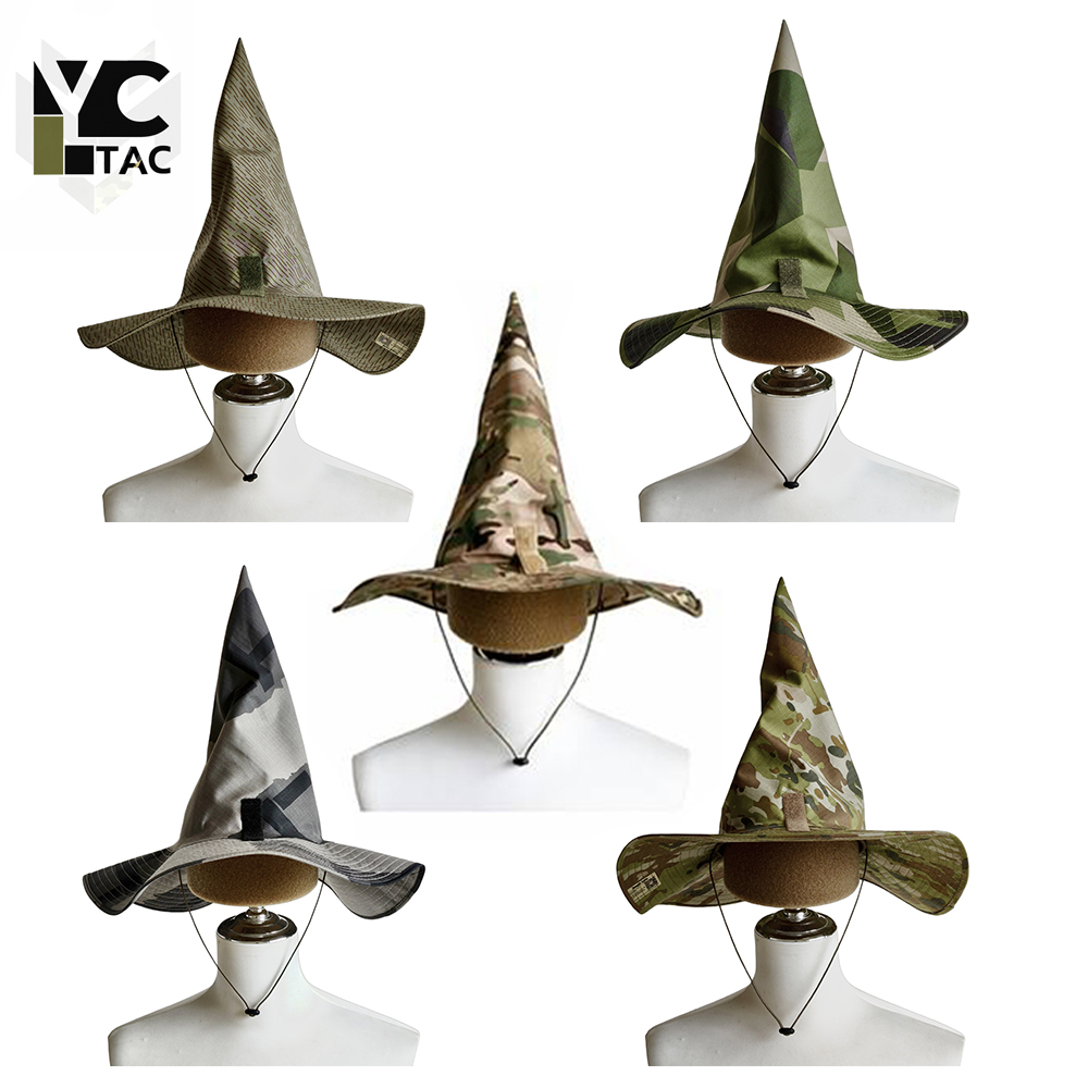 Boonie Hat Tactical - YCTAC Camo Wizard Hat Taktischer Boonie-Hut