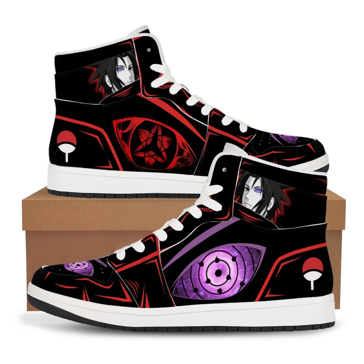 Snapback Hat Flat - Naruto Anime High-Tops Sneakers Freizeitschuhe Basketballschuhe