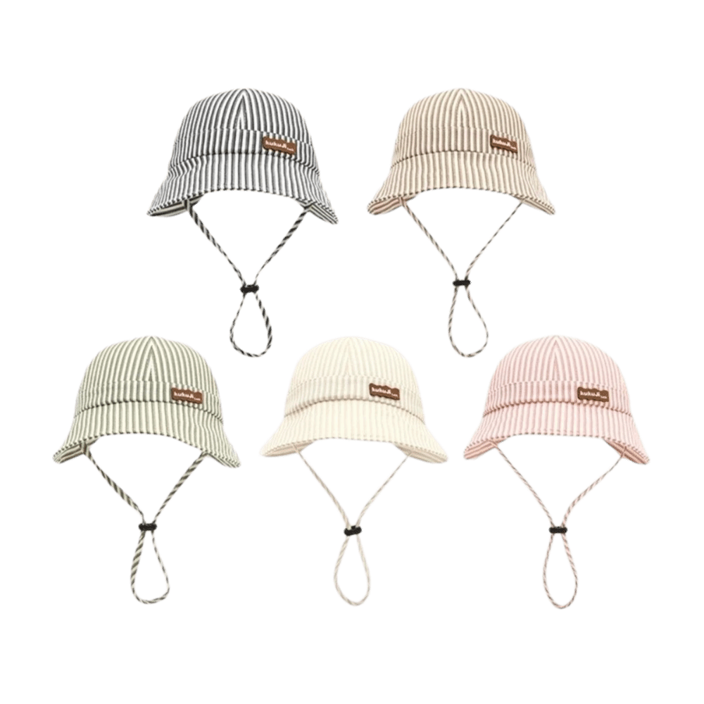 Neuer gestreifter Baby-Fischer – Bucket Hat Cotton Bewertung und Preis