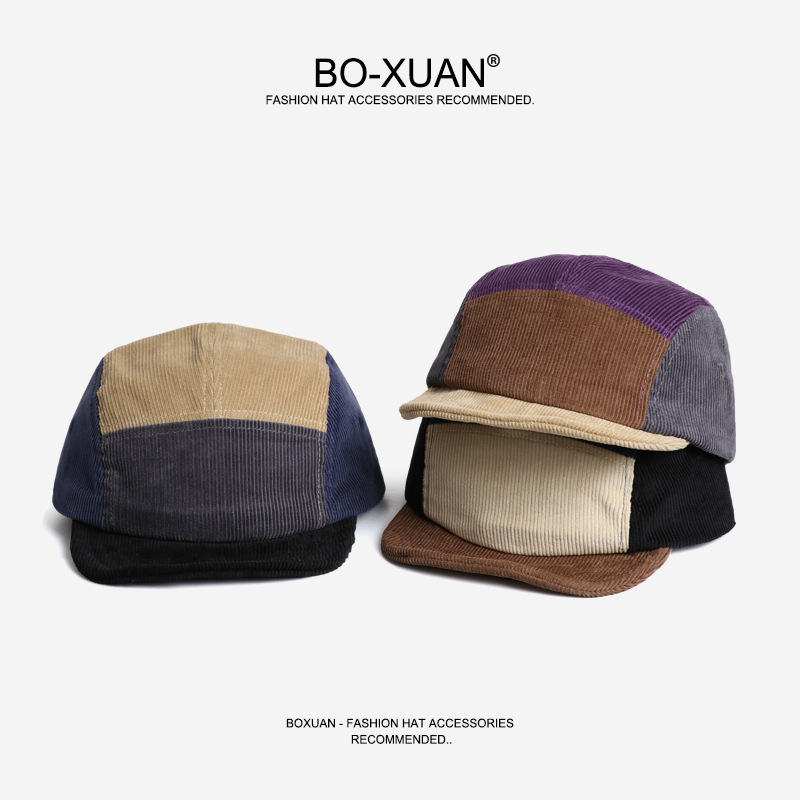 Retro-Baseballkappen aus Cord  – Corduroy Cap 5 Panel Bewertung und Preis
