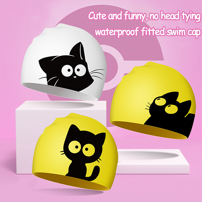 Nette Katze Badekappe Für Lang – Swim Hat Silicone Bewertung und Preis