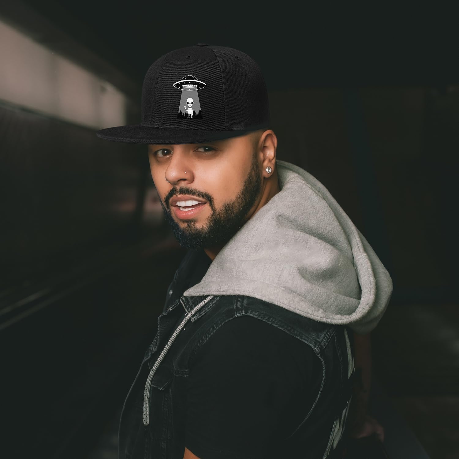 Ufo Aliens Snapback-Hüte für H – Snapback Hat Flat Bewertung und Preis