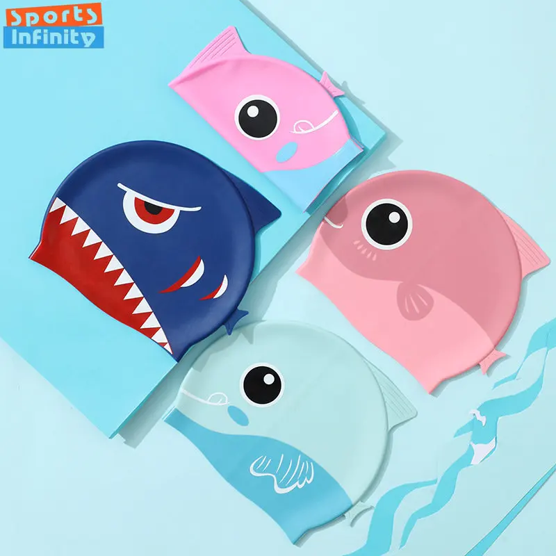 Cartoon Netter Fisch Hai Silik – Swim Hat Silicone Bewertung und Preis